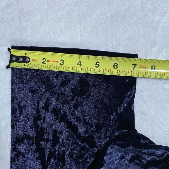 Westport 1962 Women's Plus 1X Navy Crushed Velvet Dress WhimsiGoth FairyGrunge - Picture 6 of 8